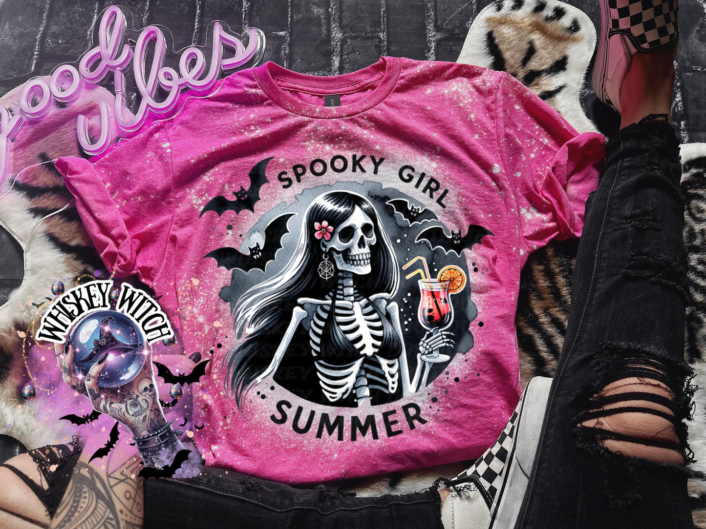 Spooky Girl Skeleton Cute summer shirt | vintage | custom |funny shirt | Halloween | gift | snarky | goth | summer