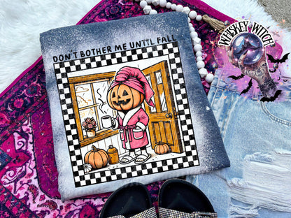 Don’t Bother Me Until Fall| vintage | retro | distressed | custom | funny | Halloween | gift | womens shirt | goth | fall shirt | vintage