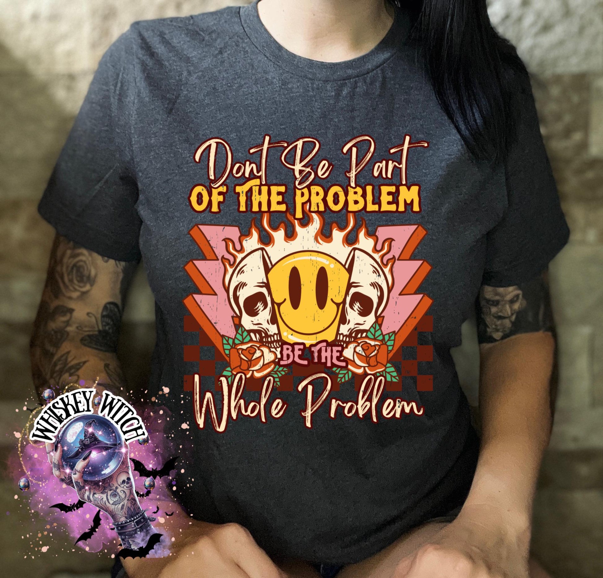 T shirt | Be The Whole Problem funny | vintage | retro | distressed | custom | dead inside | Christmas | gift ideas | T shirt for women