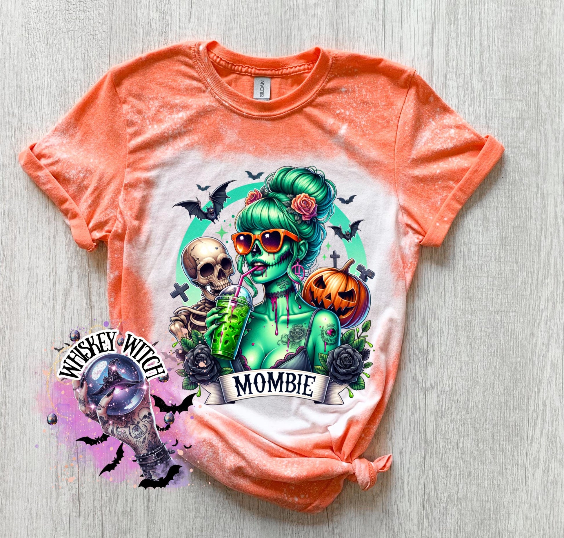 Bleached Shirt Mombie Skeleton | funny T shirt | gift | tshirt | unique gift | gift for her | snarky | sarcastic | skeleton | soft tee