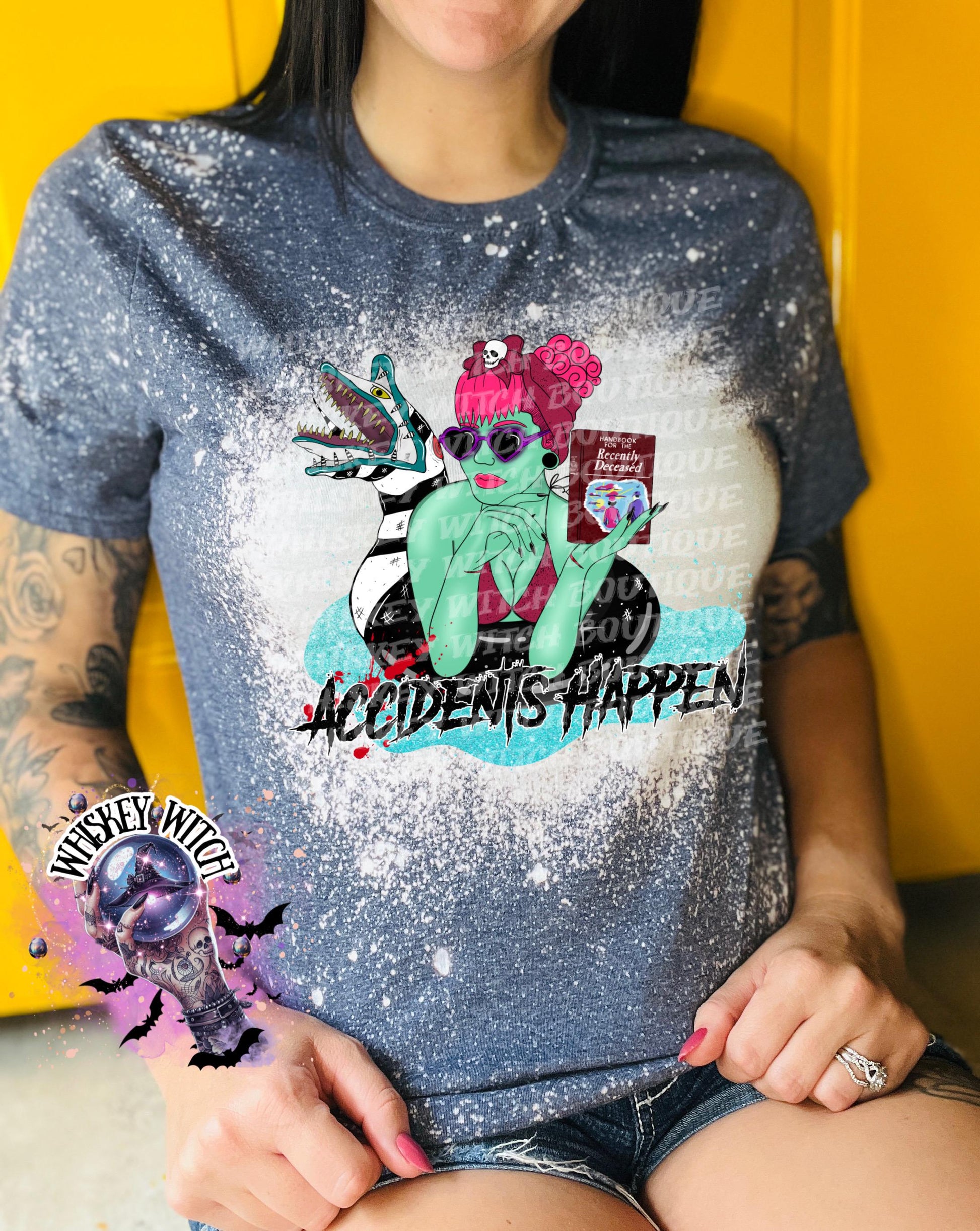 Bleached shirt Accident | vintage | retro | distressed | custom | funny | Halloween | gift