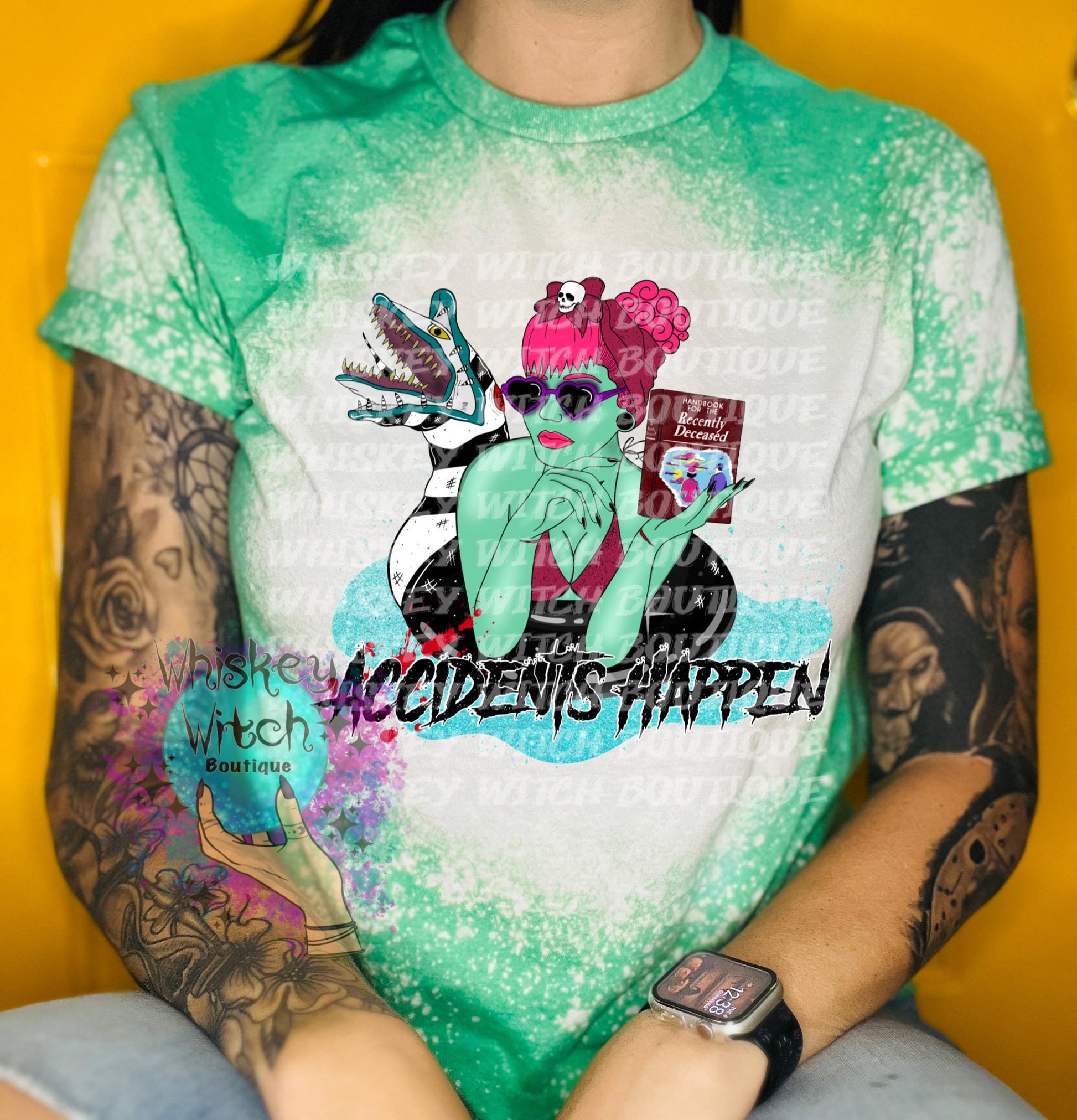 Bleached shirt Accident | vintage | retro | distressed | custom | funny | Halloween | gift