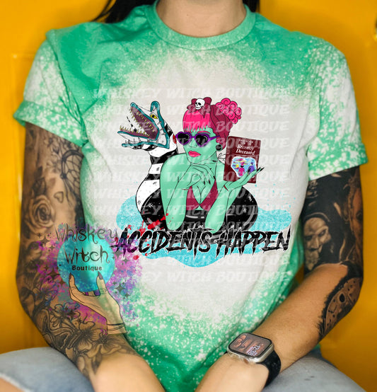Bleached shirt Accident | vintage | retro | distressed | custom | funny | Halloween | gift