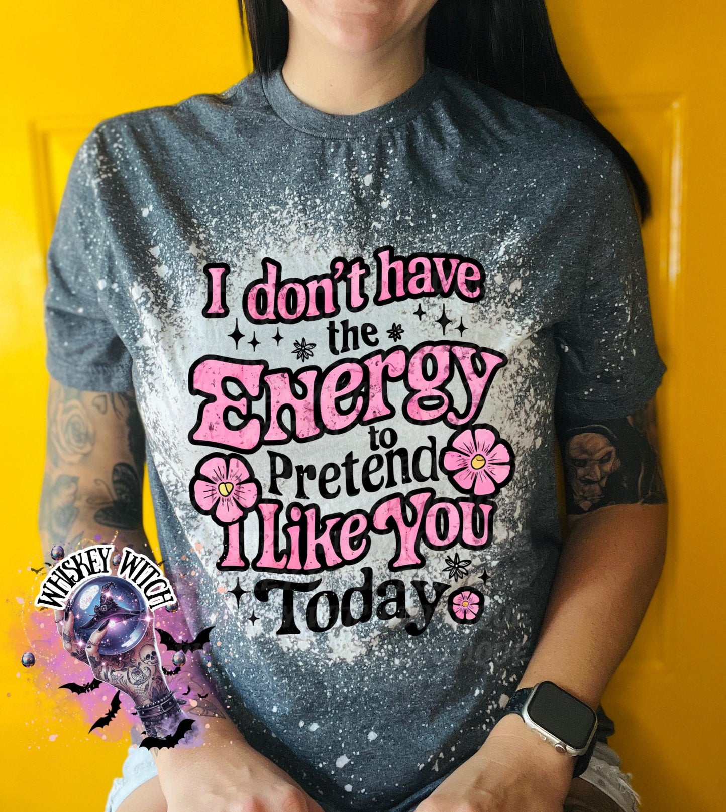 I Don’t Have The Energy | funny shirt | cozy shirt | sarcastic | snarky | gifts for her | unique gift | bleached shirt | retro | vintage