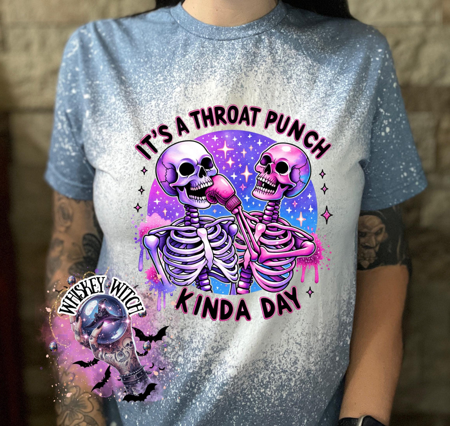 Bleached Shirt It’s a Throat Punch Kinda Day | funny T shirt | gift | tshirt | unique gift | gift for her | snarky | sarcastic | soft tee