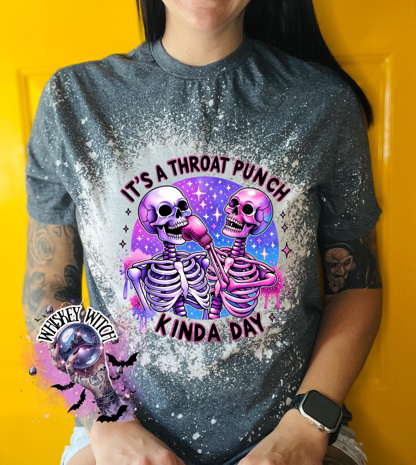 Bleached Shirt It’s a Throat Punch Kinda Day | funny T shirt | gift | tshirt | unique gift | gift for her | snarky | sarcastic | soft tee