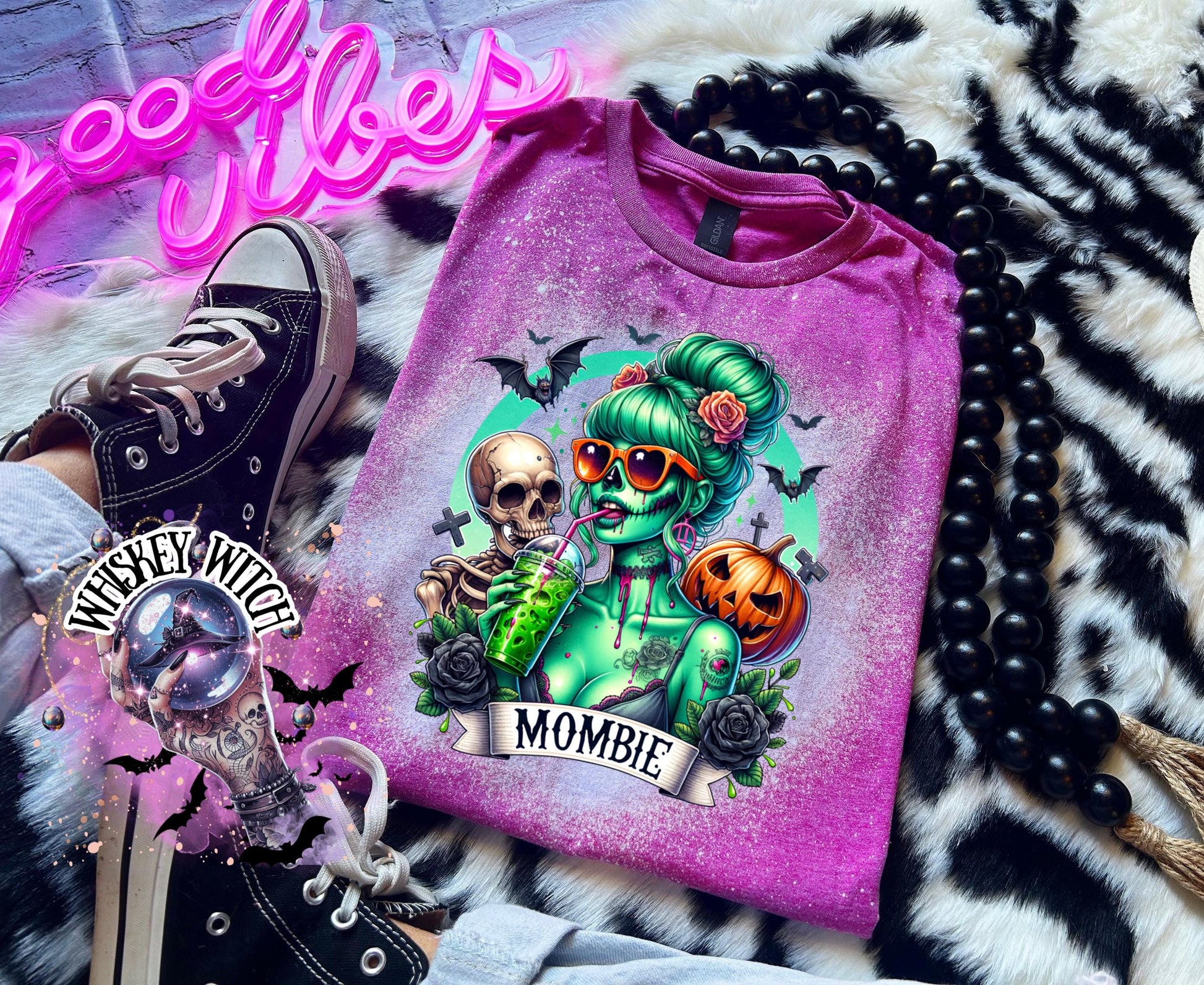 Bleached Shirt Mombie Skeleton | funny T shirt | gift | tshirt | unique gift | gift for her | snarky | sarcastic | skeleton | soft tee