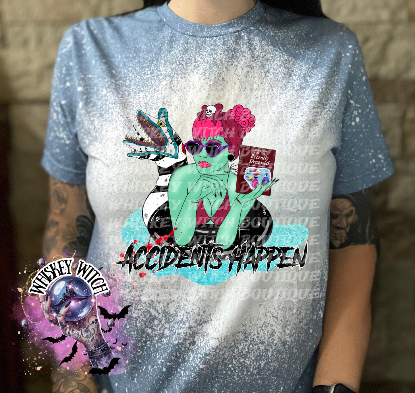 Bleached shirt Accident | vintage | retro | distressed | custom | funny | Halloween | gift