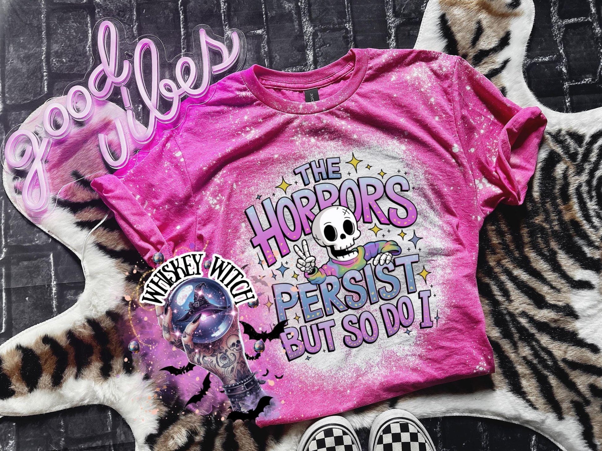 Bleached Shirt Sarcasm Horrors Persist I Skeleton | funny T shirt | tshirt | unique gift | gift for her | snarky | sarcastic | skeleton