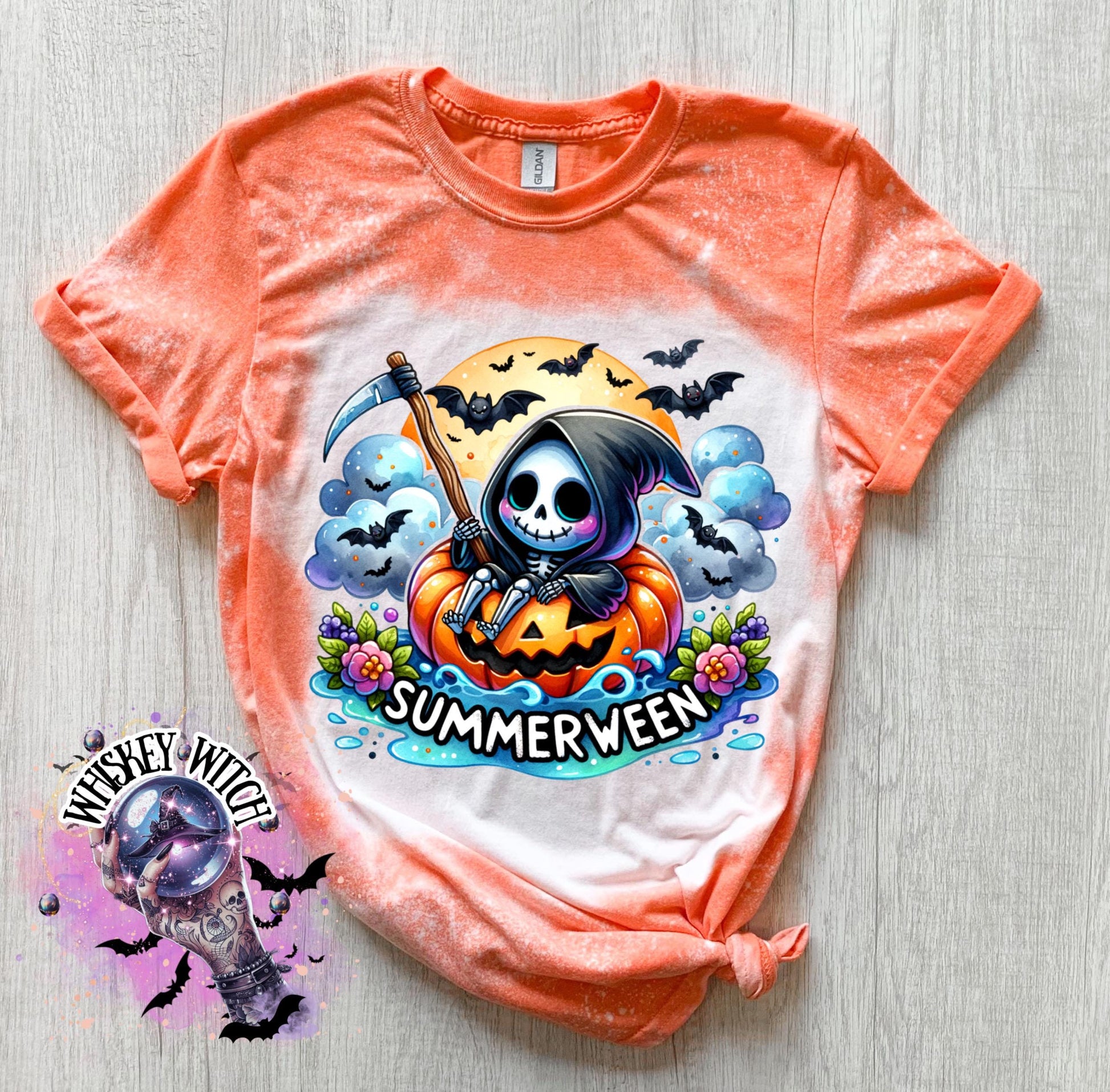 Bleached Shirt Spooky Summerween funny goth T shirt | gift | tshirt | gift for her | snarky | sarcastic | soft tee | creepy