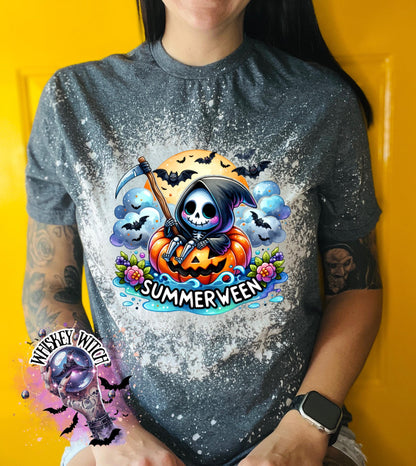 Bleached Shirt Spooky Summerween funny goth T shirt | gift | tshirt | gift for her | snarky | sarcastic | soft tee | creepy