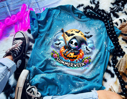 Bleached Shirt Spooky Summerween funny goth T shirt | gift | tshirt | gift for her | snarky | sarcastic | soft tee | creepy