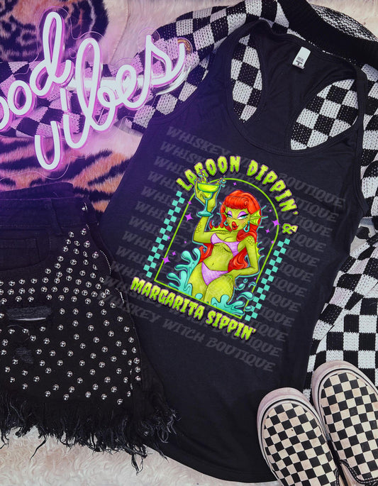 Spooky Monster Summer Margarita Womens TankTop | cute summer shirt | Halloween | funny summer shirt