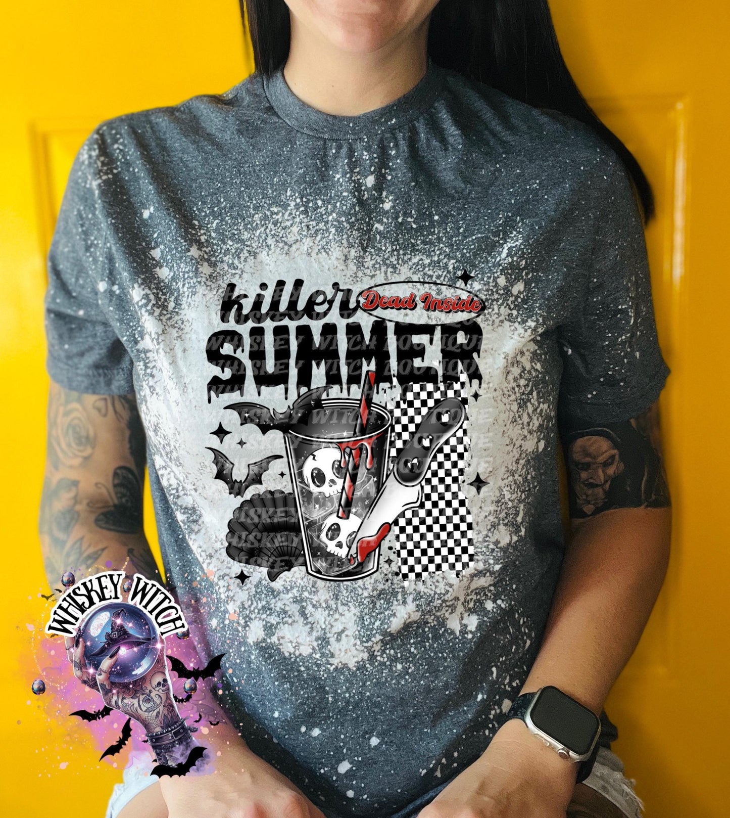 Spooky Killer Summer | funny shirt | cozy shirt | sarcastic | snarky | gifts for her | bleached shirt | retro | vintage | soft | cute