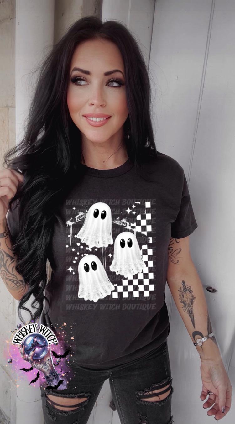 Spooky Grunge ghosts T Shirt | vintage | retro | custom | funny shirt | Halloween | gift | goth | custom | trending | trendy | soft tee