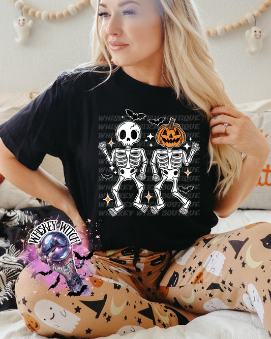Dancing Skellies Halloween Shirt | cute shirt | cozy | retro | vintage | comfy | gift | handmade | spooky | summerween