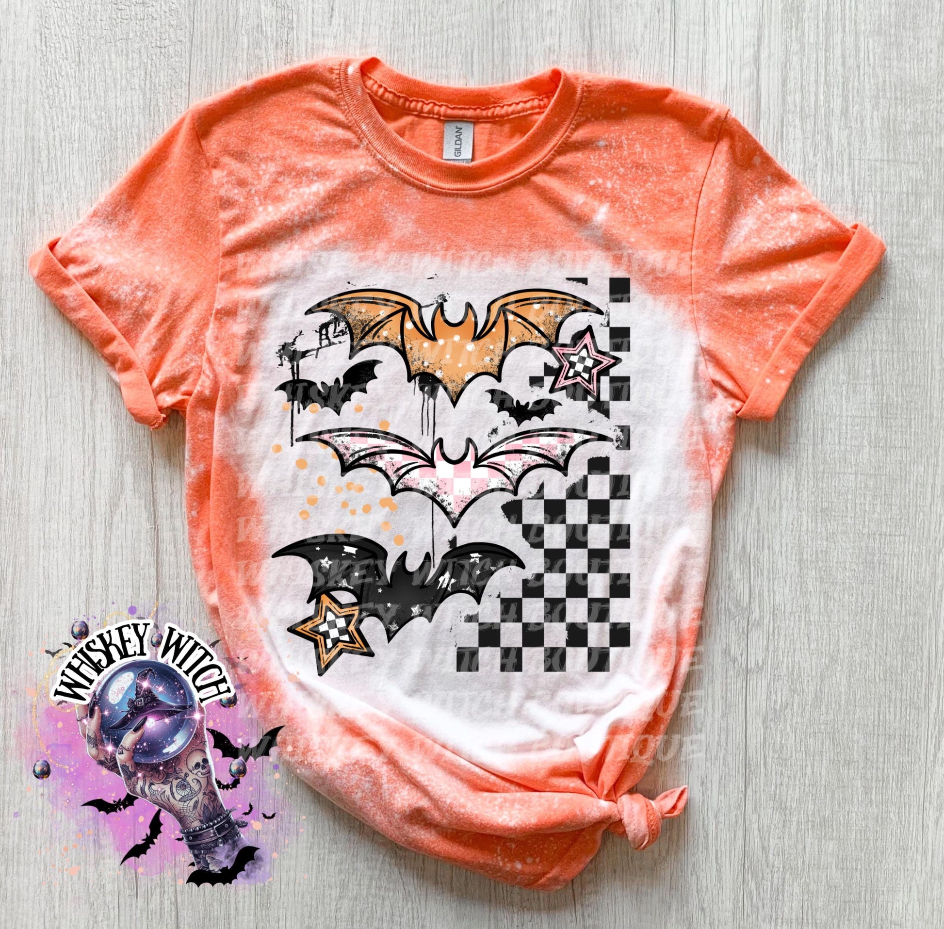Bleached Shirt Spooky Grunge Bats | goth T shirt | gift | tshirt | gift for her | soft tee | creepy | Halloween | comfy tee | tee