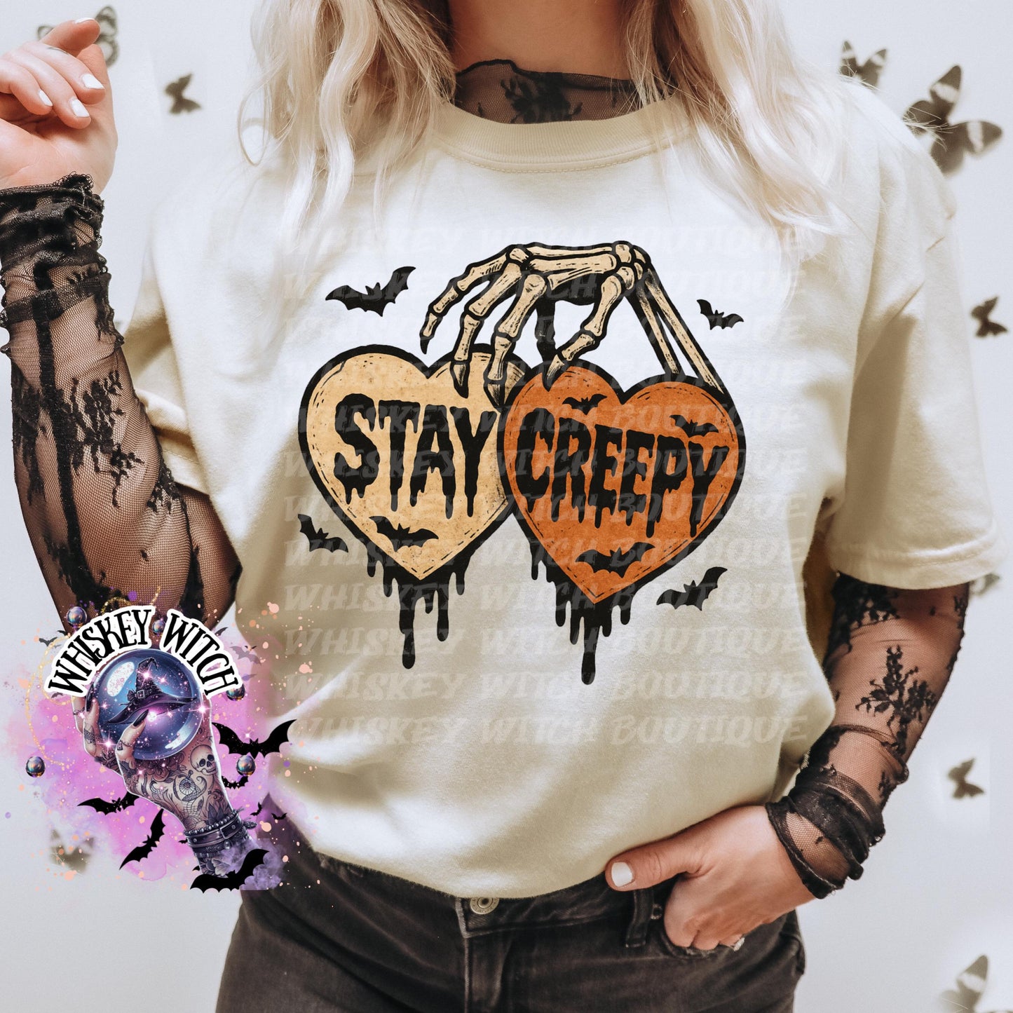 Creepy Skeleton | cute shirt | comfort colors | Halloween shirt | witchy | soft shirt | T shirt | retro | vintage | tee