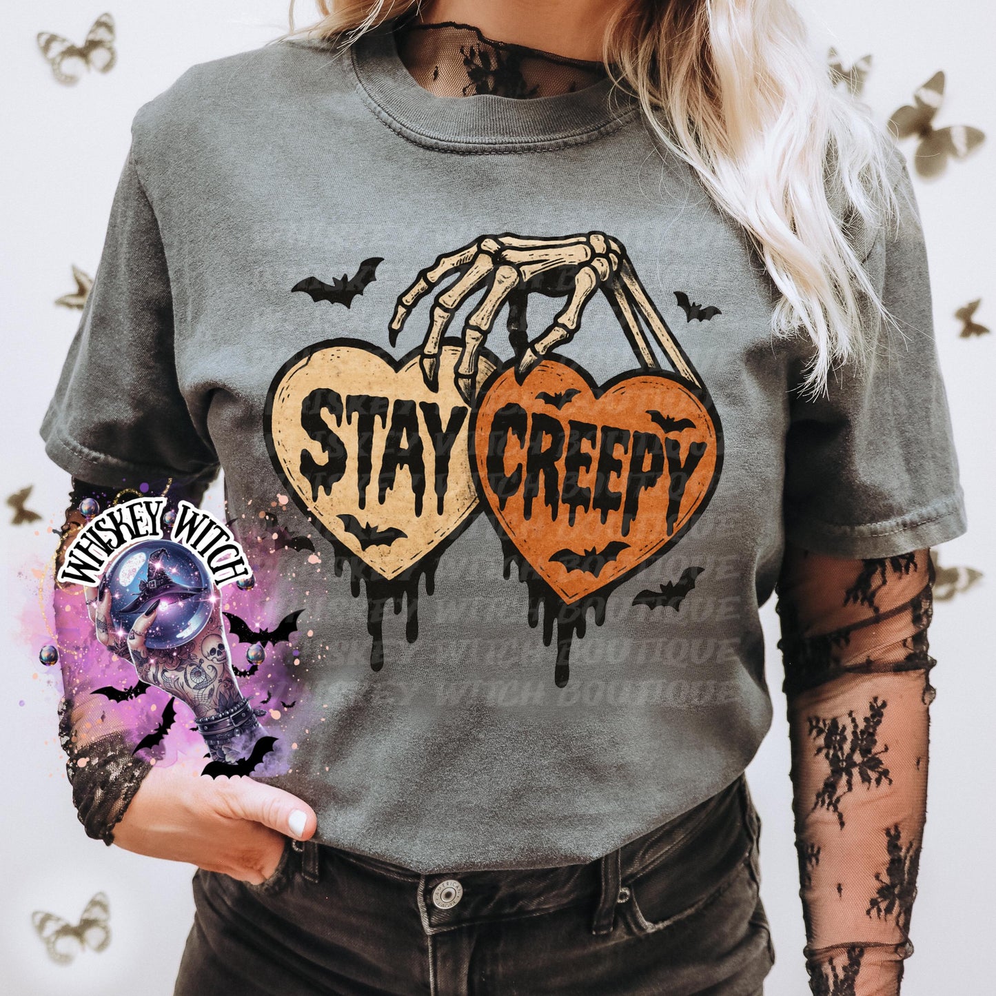 Creepy Skeleton | cute shirt | comfort colors | Halloween shirt | witchy | soft shirt | T shirt | retro | vintage | tee
