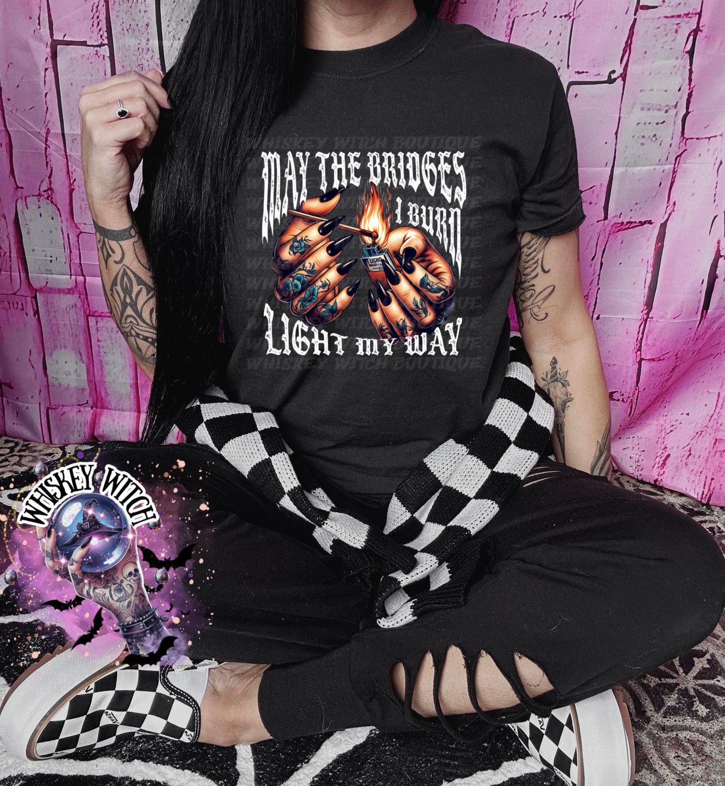 May the Bridges I burn witchy Funny T Shirt, Witchy Graphic Tee, Spooky Humor Shirt, Witch Aesthetic Top, soft tee, sarcastic shirt, gift