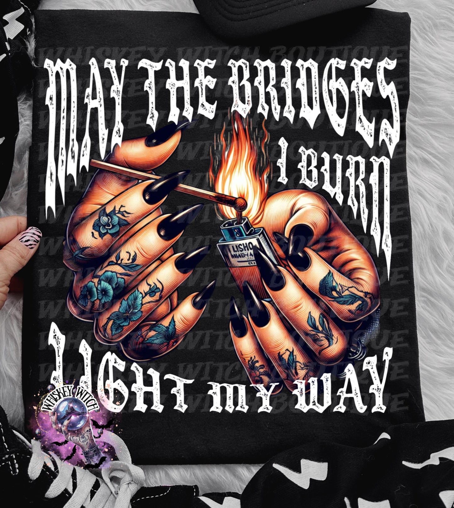 May the Bridges I burn witchy Funny T Shirt, Witchy Graphic Tee, Spooky Humor Shirt, Witch Aesthetic Top, soft tee, sarcastic shirt, gift