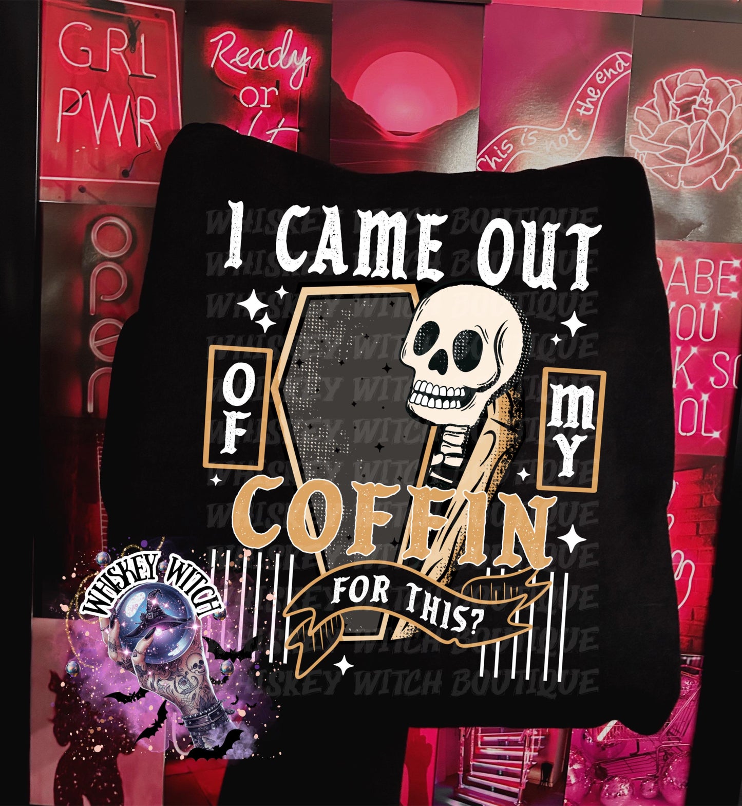 I Came Out Of My Coffin For This anti social funny Vintage halloween T Shirt, spooky Graphic Tee, Spooky Humor Shirt, retro Aesthetic Top