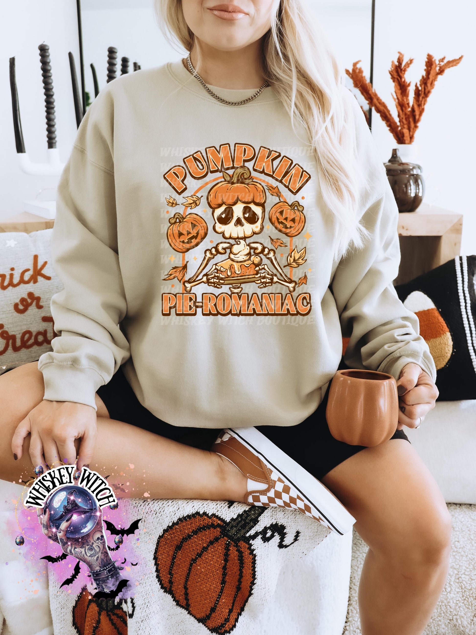 Cute Fall Pumpkin Pie Romantic Halloween Shirt: Retro Spooky Season Shirt | Thanksgiving Aesthetic Top, Fall Outfit, Halloween Gift