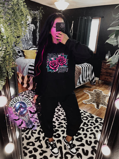 Inked and Pretty Tattoo Skull Unisex Heavy Crewneck Sweatshirt | skull | gift | womens crewneck | shirts for women| goth | trending