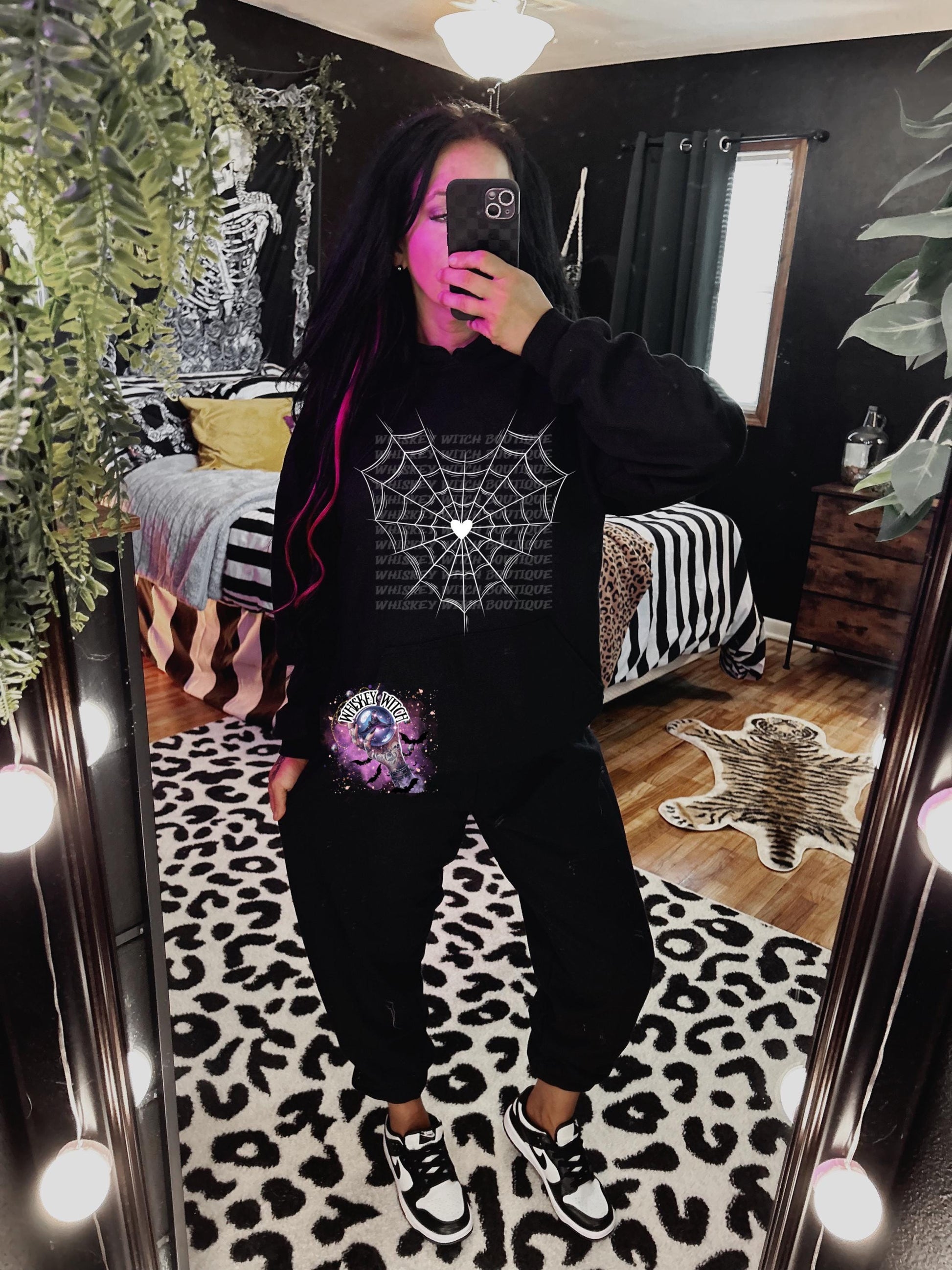 Minimalist Spiderweb Heart Shirt | Gothic Aesthetic Tee | Subtle Spooky Graphic Top | Creepy Cute Cotton Shirt | Whiskey Witch Boutique