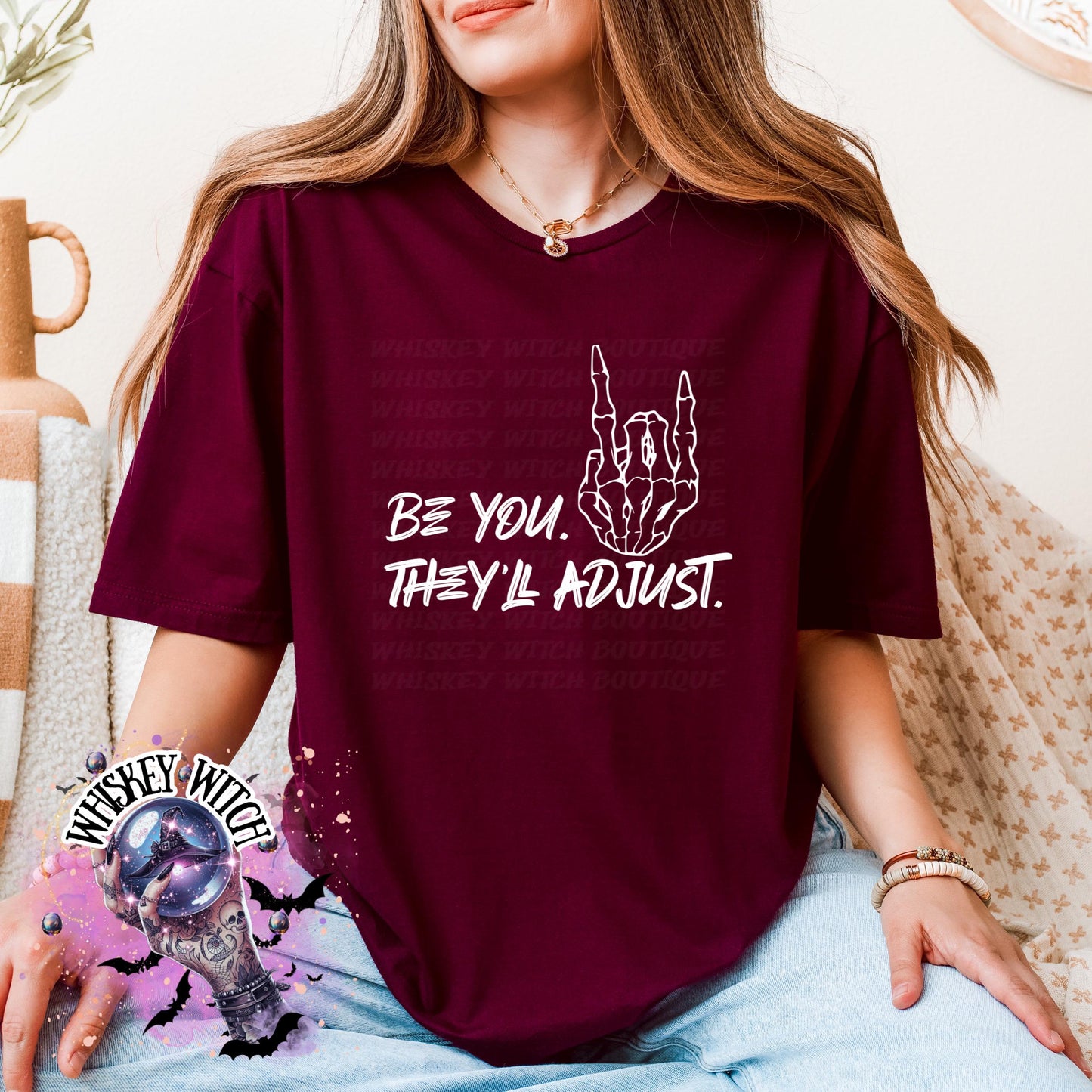 Be You They’ll adjust Bleached Tee | retro | best seller | tshirt | custom | gift | vintage | best seller | inspirational | soft tee