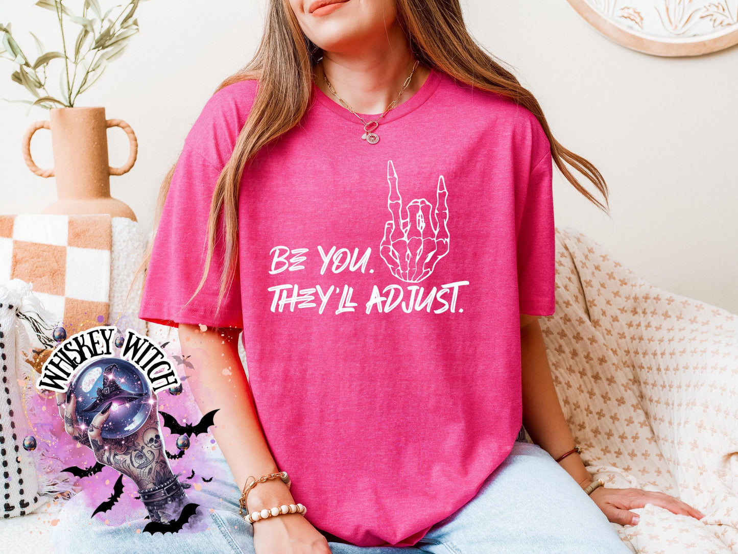 Be You They’ll adjust Bleached Tee | retro | best seller | tshirt | custom | gift | vintage | best seller | inspirational | soft tee