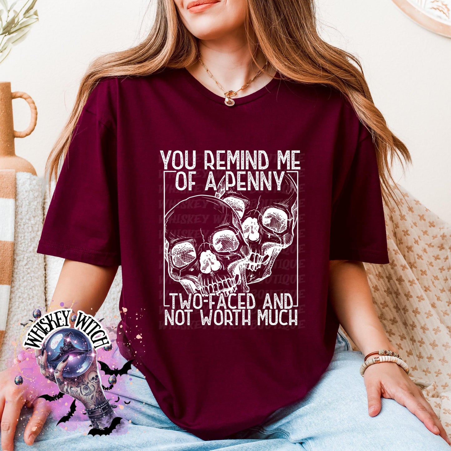 Petty/Sassy Skull Shirt • Sarcastic Quote Shirt • Unisex Graphic Tee or Cozy Crewneck