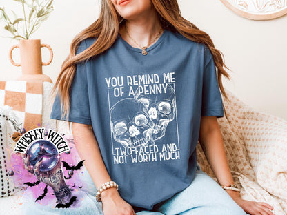 Petty/Sassy Skull Shirt • Sarcastic Quote Shirt • Unisex Graphic Tee or Cozy Crewneck