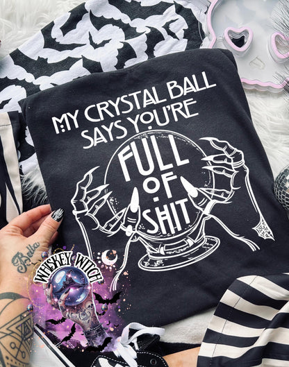 Crystal Ball Witch T-Shirt – Funny Sarcastic Graphic Tee