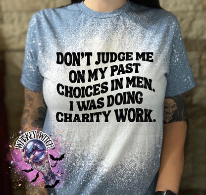 Funny Bleached Graphic Tee, Sarcastic Women's Shirt