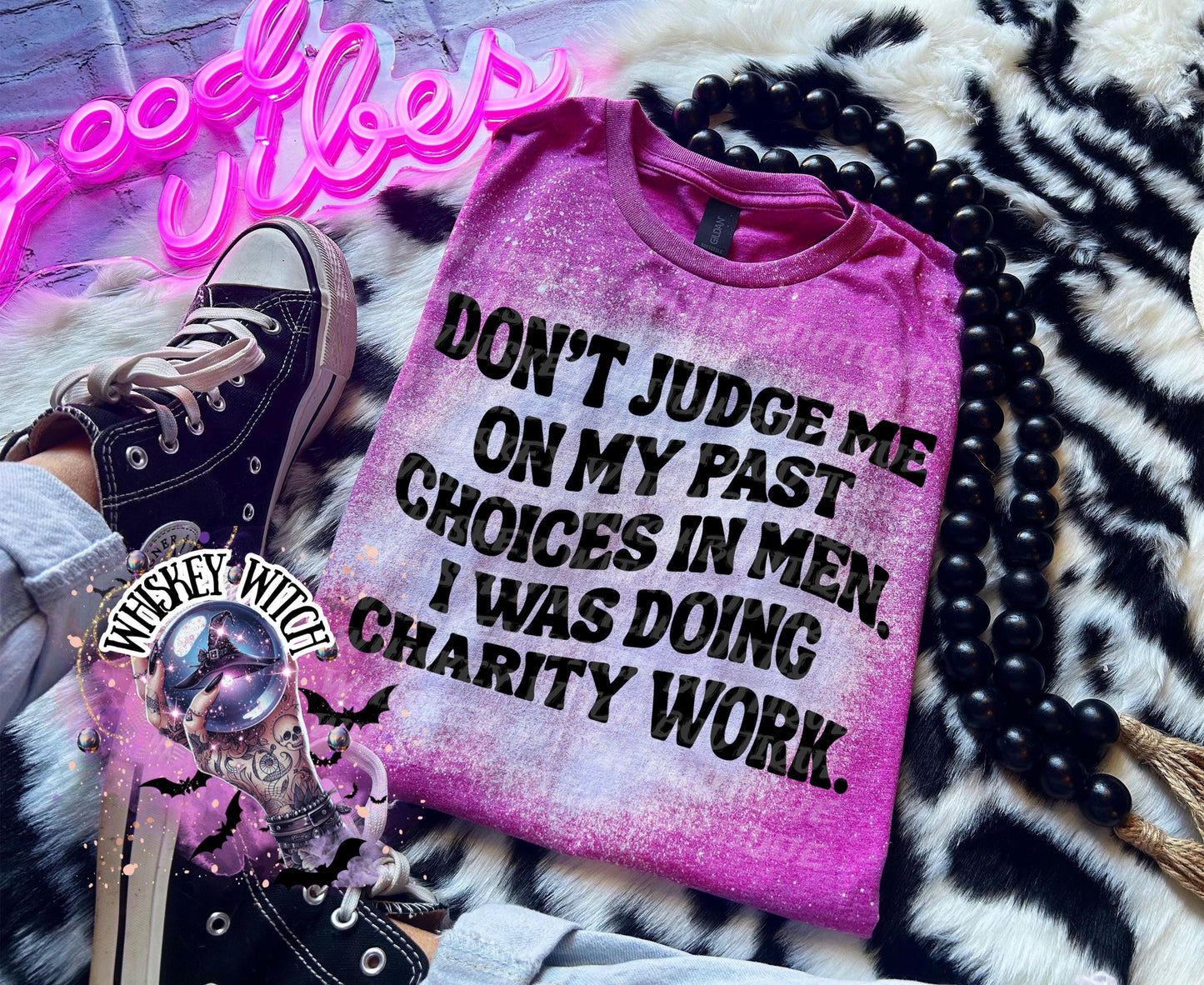 Funny Bleached Graphic Tee, Sarcastic Women's Shirt
