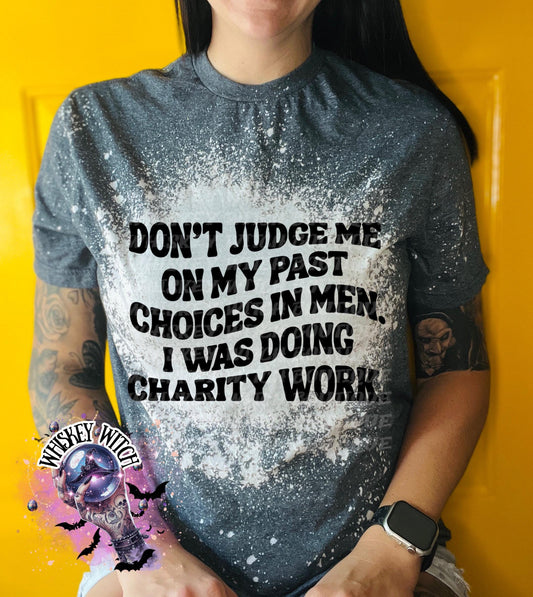 Funny Bleached Graphic Tee, Sarcastic Women's Shirt