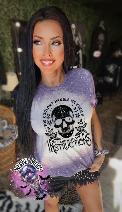 Sarcastic Skull Shirt, Witchy Goth Graphic Tee for Women, Snarky Alternative Statement T-Shirt
