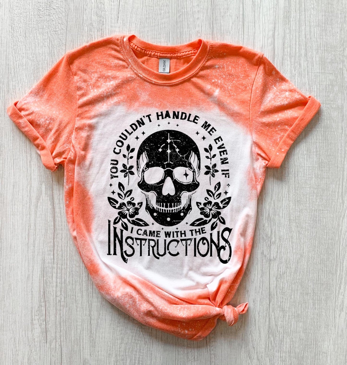 Sarcastic Skull Shirt, Witchy Goth Graphic Tee for Women, Snarky Alternative Statement T-Shirt