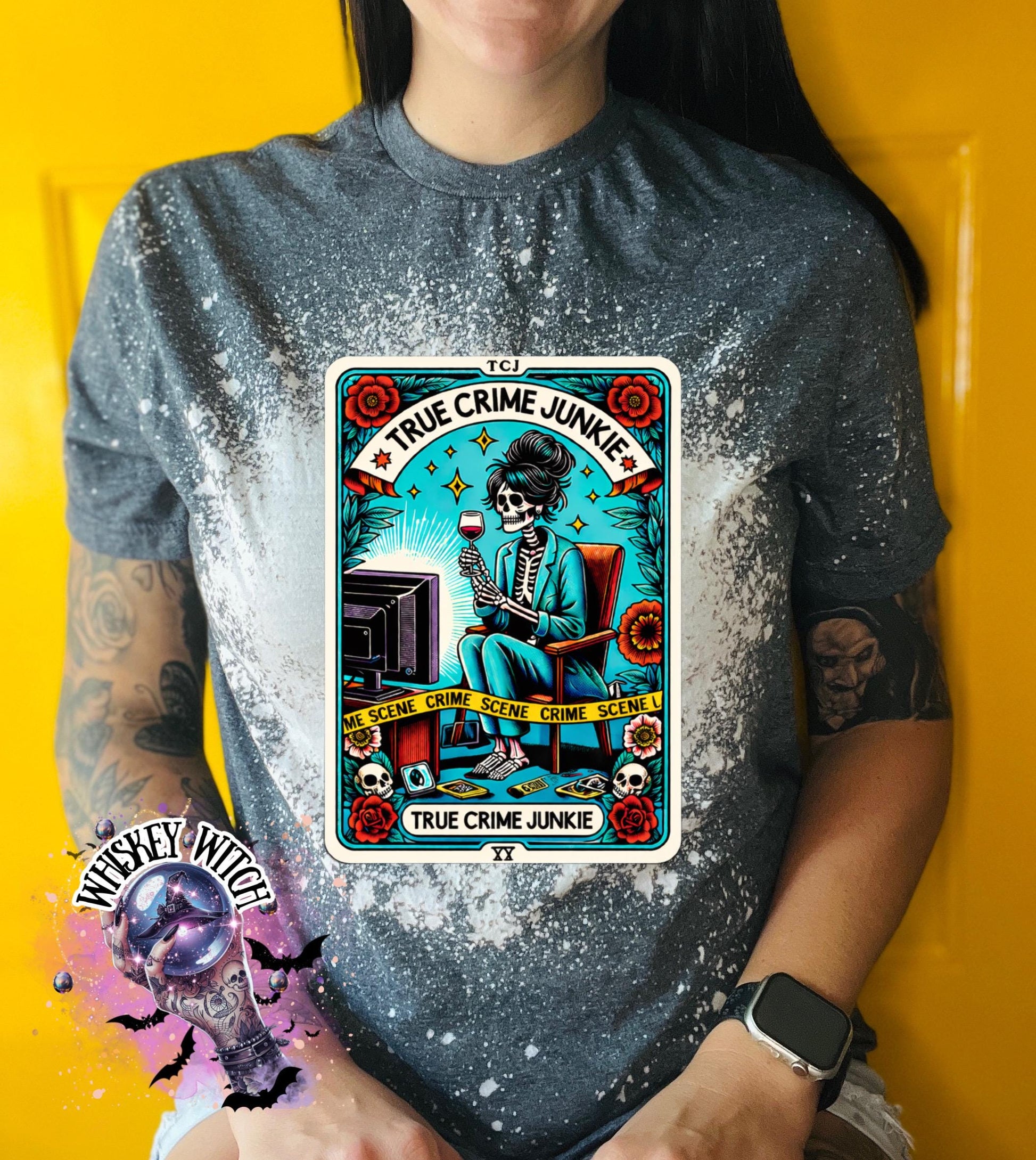 True Crime Junkie funny witchy shirt | sarcastic | trending | unique | vintage | retro | distressed | custom | funny | gift best seller
