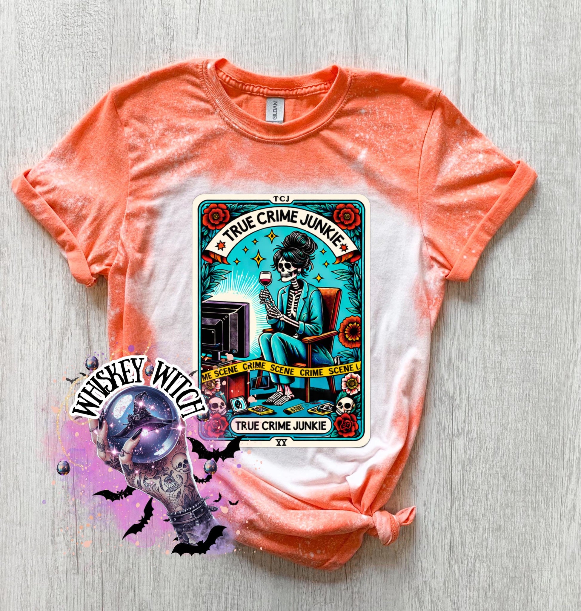 True Crime Junkie funny witchy shirt | sarcastic | trending | unique | vintage | retro | distressed | custom | funny | gift best seller