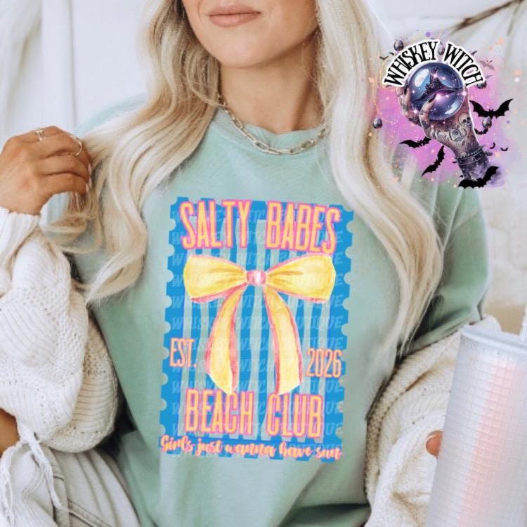 Bachelorette Beach Shirt, Salty Babes Tee, Comfort Colors, girls trip shirt, summer beach shirt