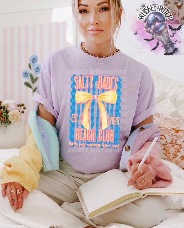 Bachelorette Beach Shirt, Salty Babes Tee, Comfort Colors, girls trip shirt, summer beach shirt