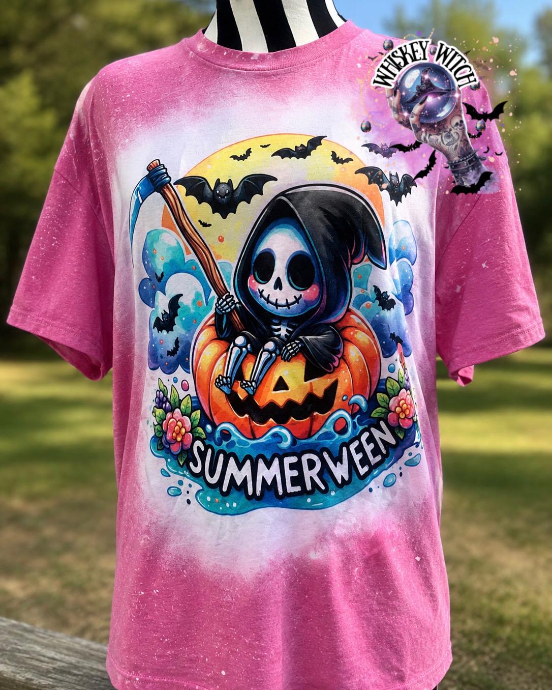 Bleached Shirt Spooky Summerween funny goth T shirt | gift | tshirt | gift for her | snarky | sarcastic | soft tee | creepy