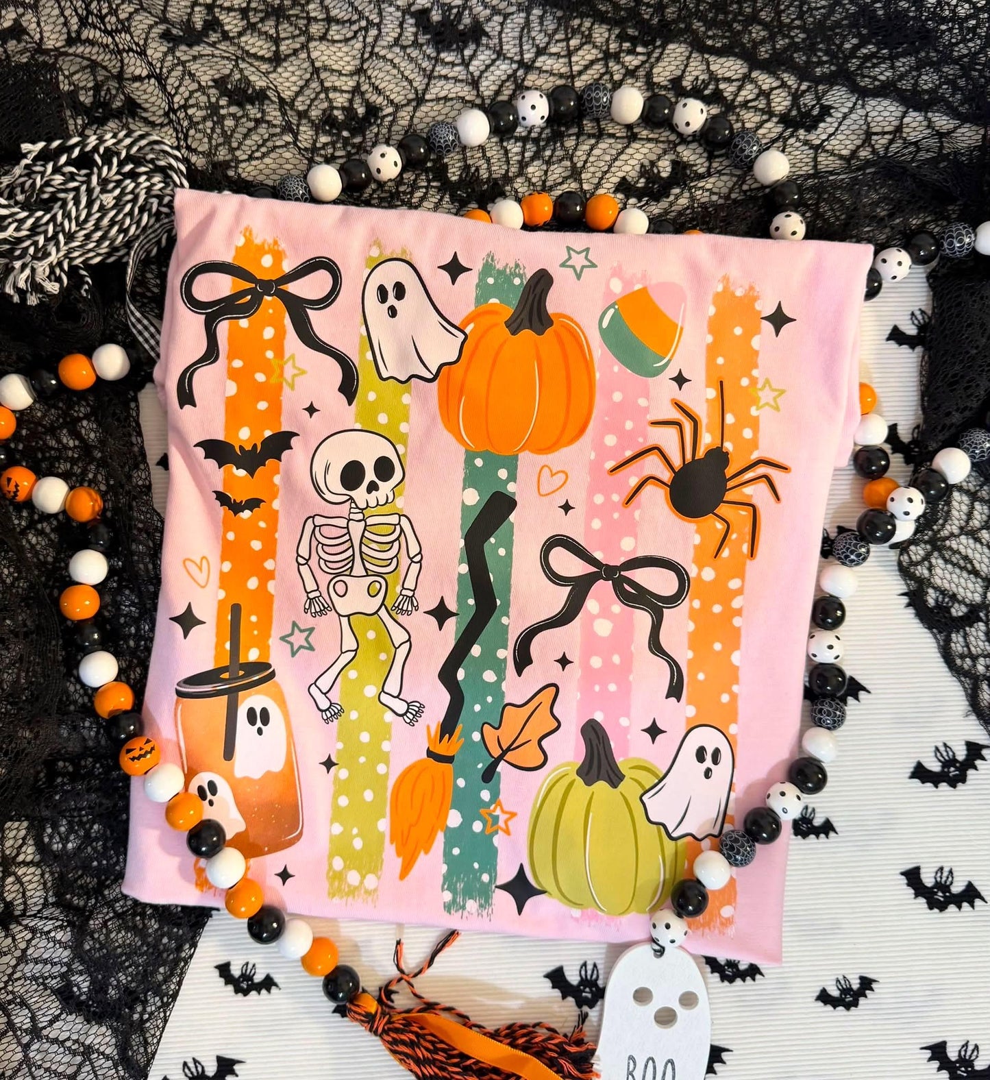 Comfort Colors Halloween Shirt, Cute Ghost Tee | Retro Spooky Season Graphic Tee