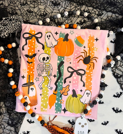 Comfort Colors Halloween Shirt, Cute Ghost Tee | Retro Spooky Season Graphic Tee