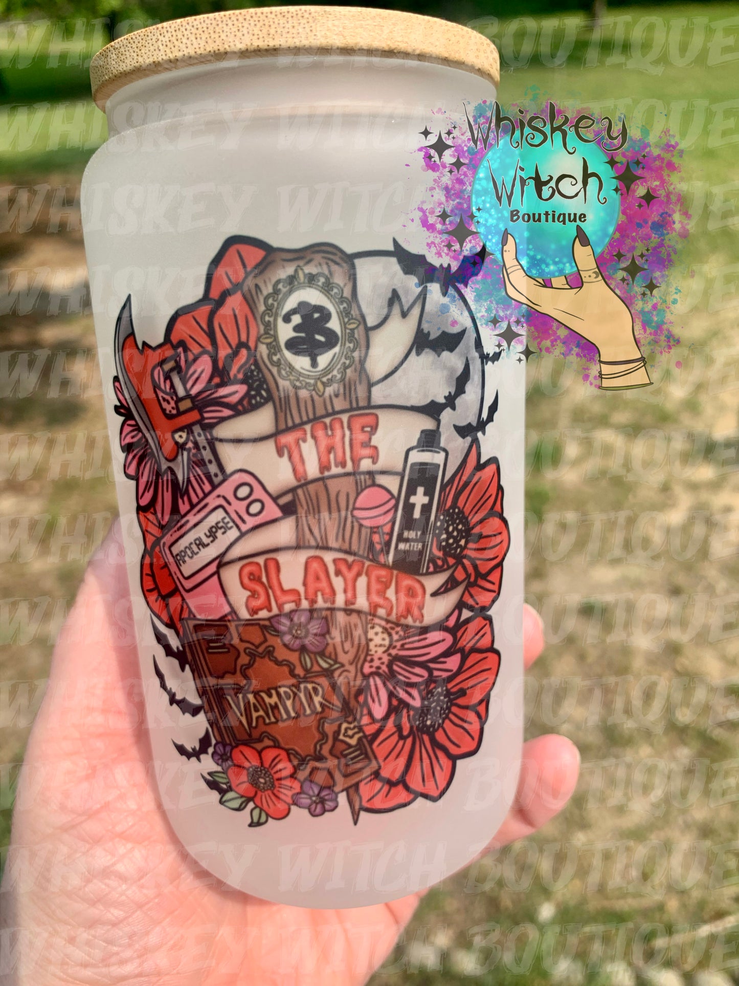 The Slayer Iced Coffee Frosted Libbey Glass