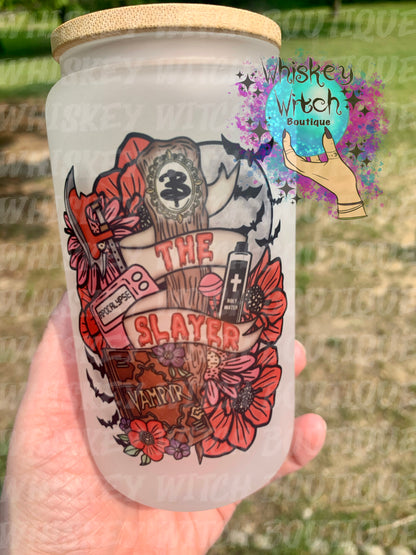 The Slayer Iced Coffee Frosted Libbey Glass