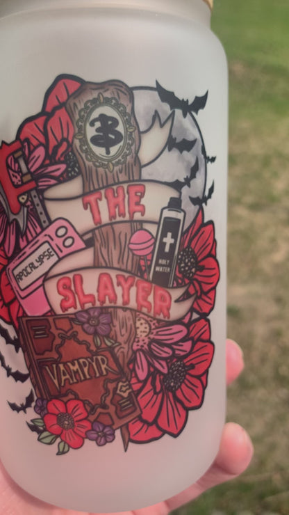 The Slayer Iced Coffee Frosted Libbey Glass